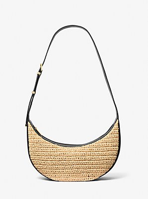 Avra Medium Hand-Crocheted and Leather Crossbody Bag
